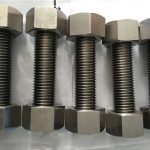 liga de níquel 400 en2.4360 totalmente haste de rosca com porcas de fixação