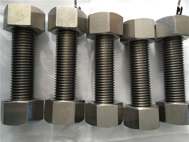 liga de níquel 400 en2.4360 totalmente haste de rosca com porcas de fixação