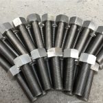 254smo uns s31254 en1.4547 parafusos e porcas 1-1 / 2 ”-8unx180mm haste de rosca